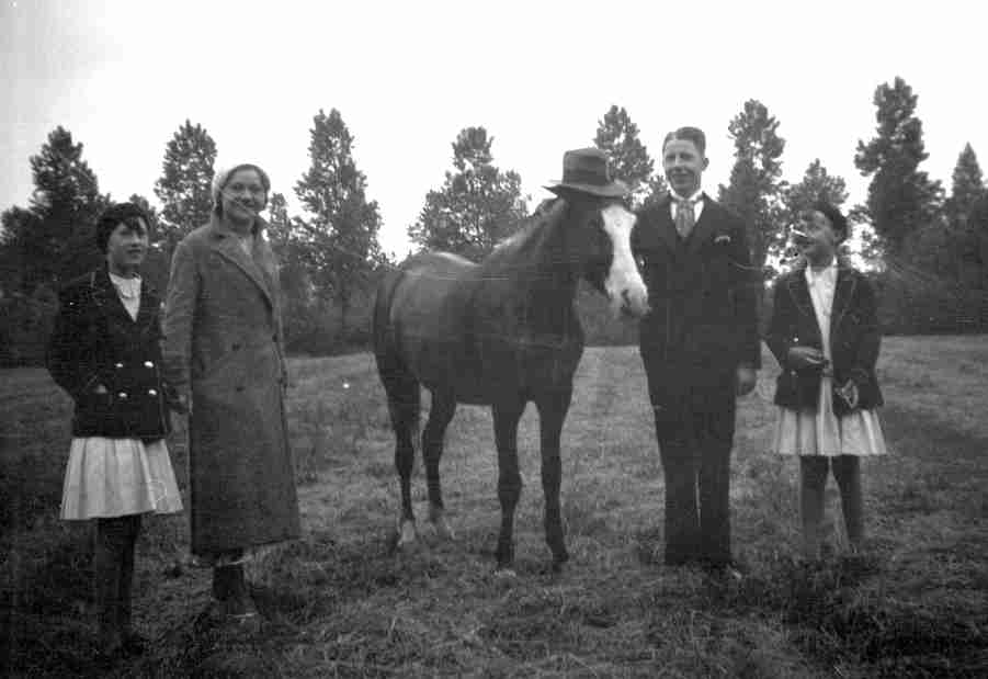 Hellenraad 1931 met pony’s